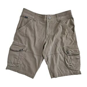 KUHL (Mens 30 x 11.5) Vintage Patina Dye Ramblr Shorts Tan Brown Hiking Outdoors